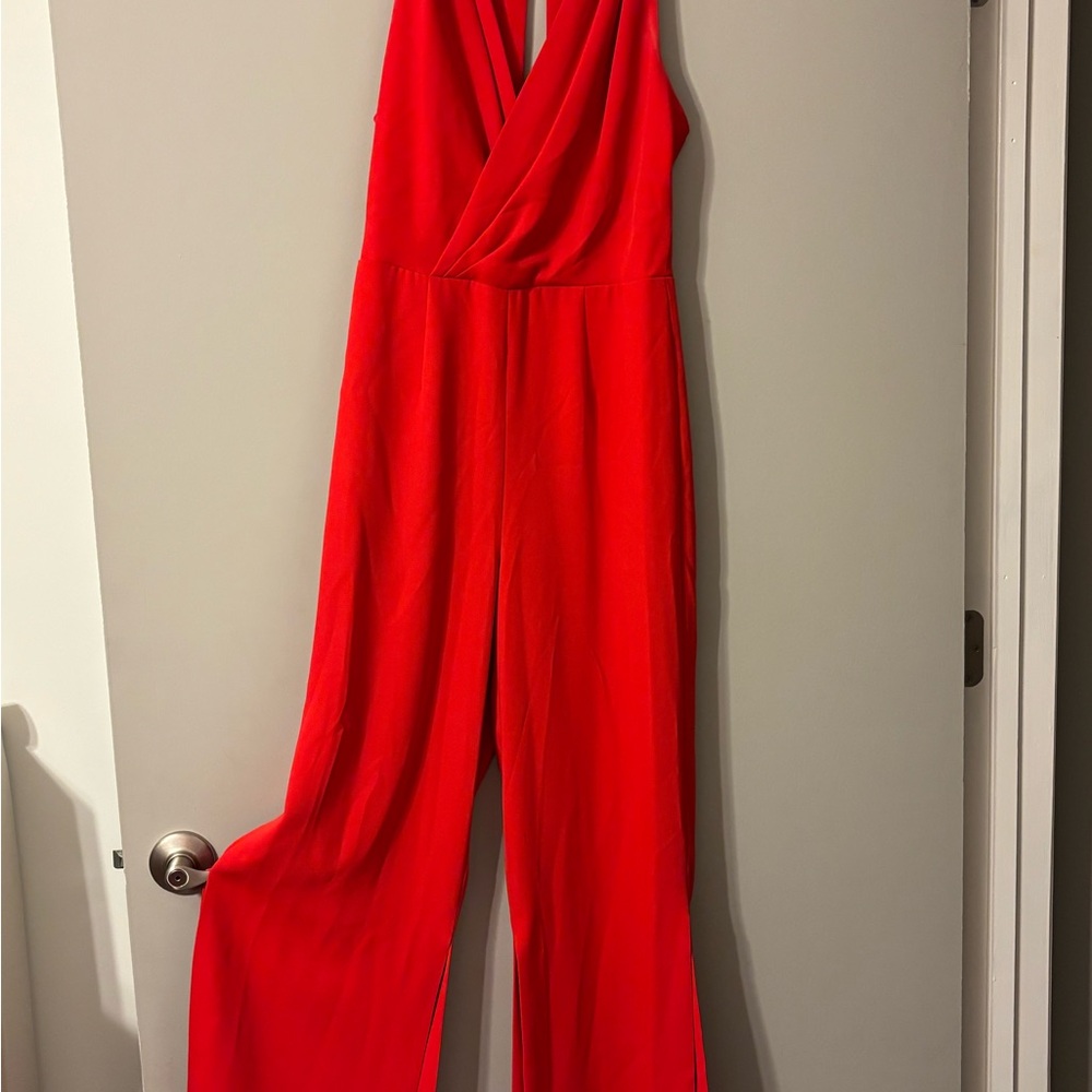 ANTONIO MELANI Vibrant Red Jumpsuit